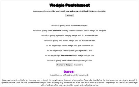 wedgie punishment generator|~Random Punishment Selector~ .